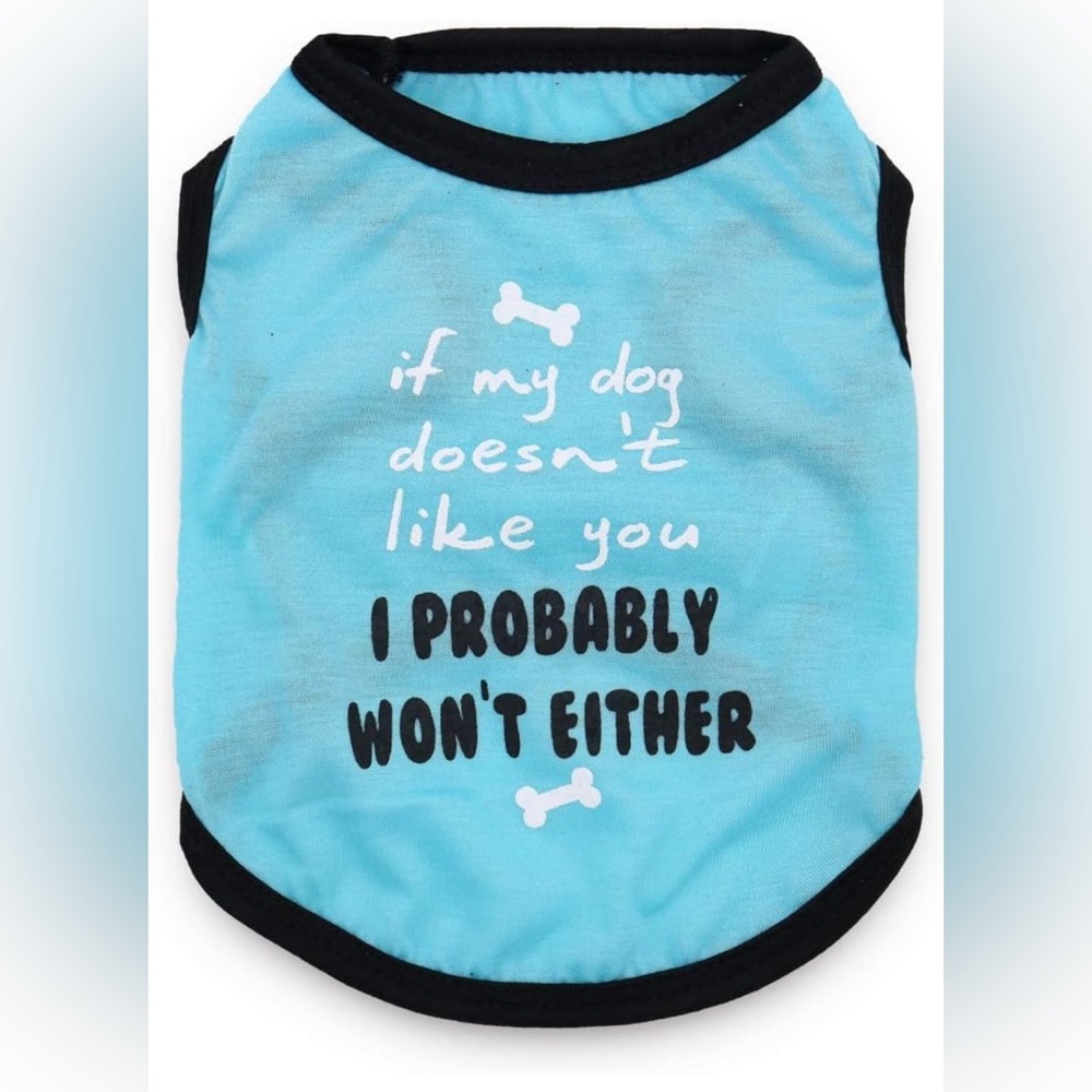 Cute Words Printed Puppy Tshirts